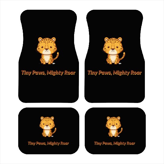 Tiny Paws Mighty Roar Jaguar Car Mats