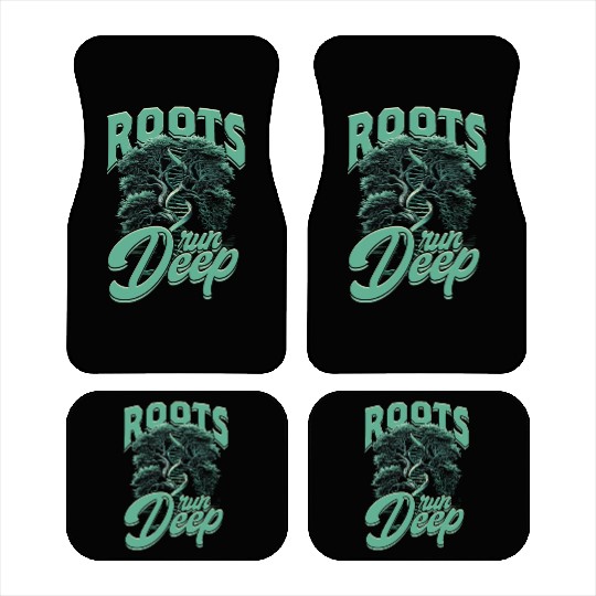 Genealogy Genealogist Roots Run Deep Car Mats