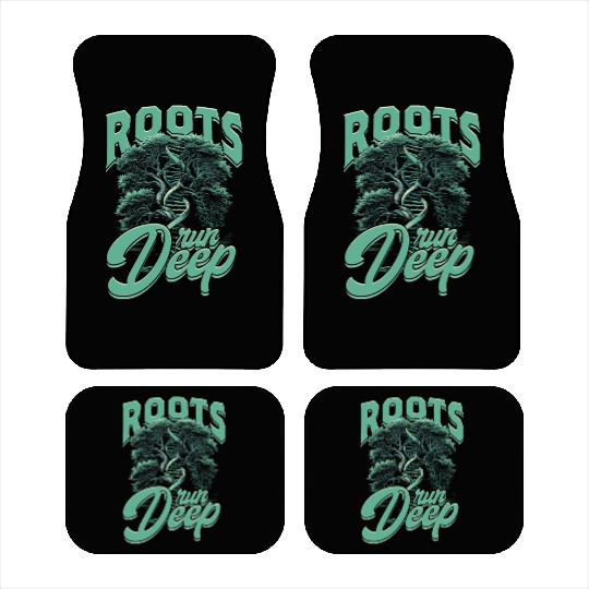 Genealogy Genealogist Roots Run Deep Car Mats