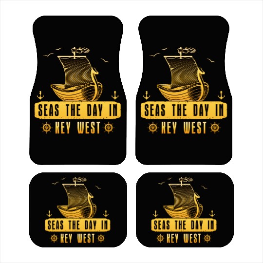 Florida Keys SEAS THE DAY IN KEY-WEST FLORIDA Car Mats