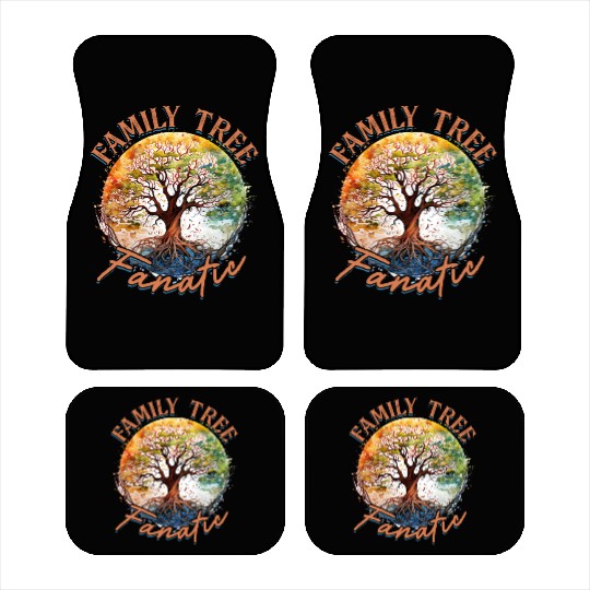 Genealogy Genealogist Family Tree Fanatic Car Mats