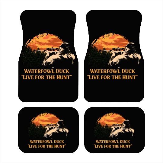 Waterfowl Duck Live for the Hunt Cast Around Car Mats
