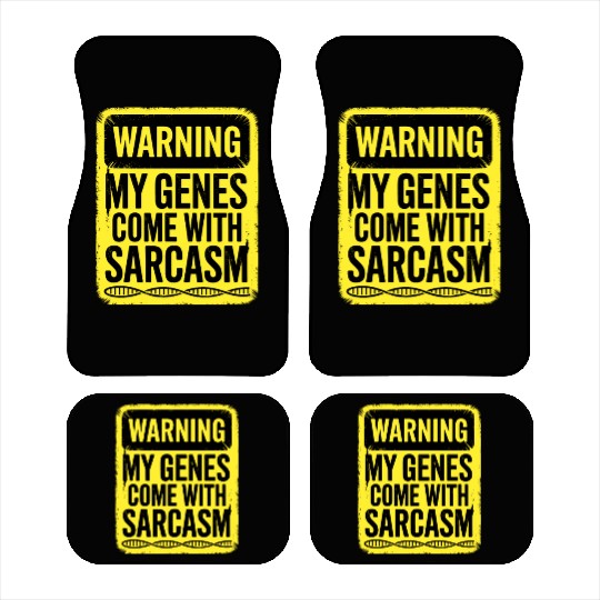 Sarcastic Genealogy DNA Test Genetics Biologist Car Mats