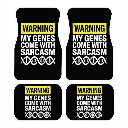 Sarcastic Genealogy DNA Test Genetics Biologist Car Mats