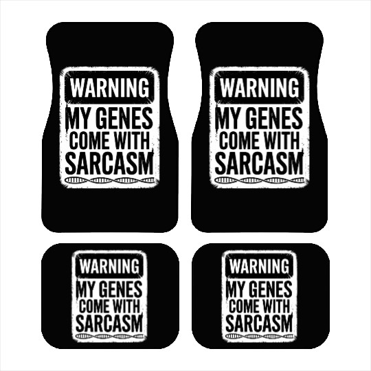 Sarcastic Genealogy DNA Test Genetics Biologist Car Mats