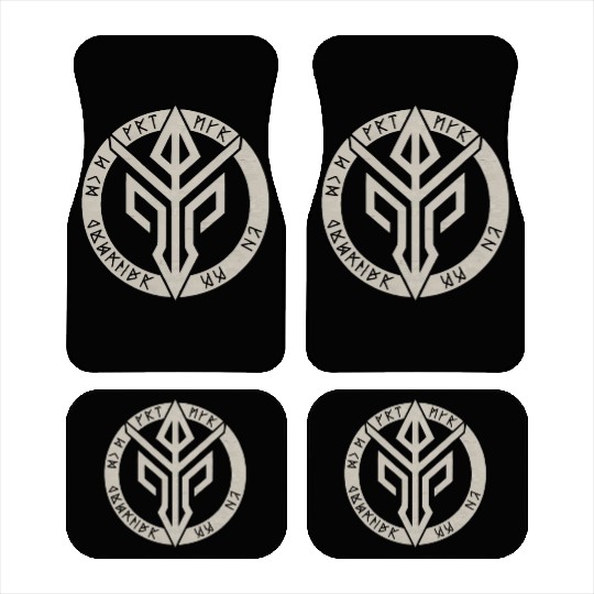 Asatru Valhalla Scandinavian Pride Norsemen Viking Car Mats