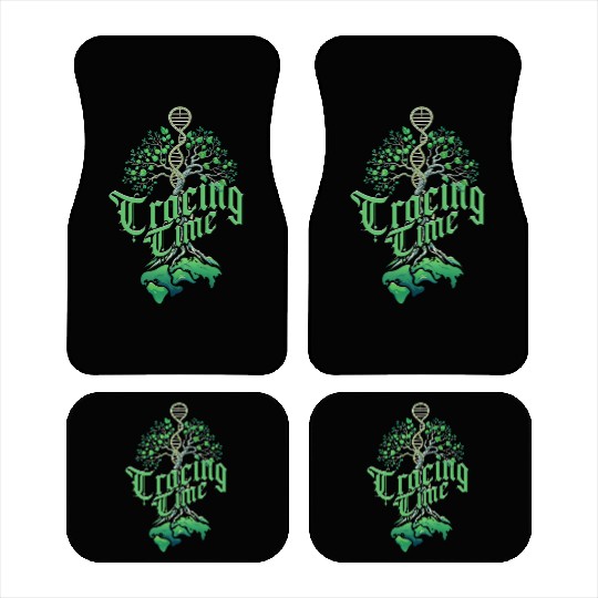 Genealogy Genealogist Ancestry Tracing Time Car Mats