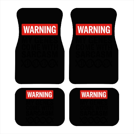Sarcastic Genealogy DNA Test Genetics Biologist Car Mats