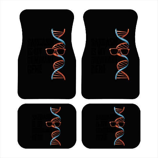 Sarcastic Genealogy DNA Test Genetics Biologist Car Mats