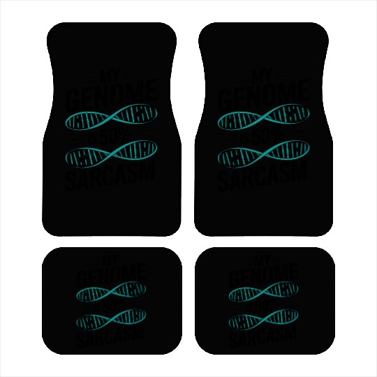 Sarcastic Genealogy DNA Test Genetics Biologist Car Mats