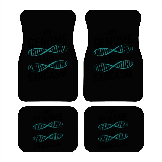 Sarcastic Genealogy DNA Test Genetics Biologist Car Mats