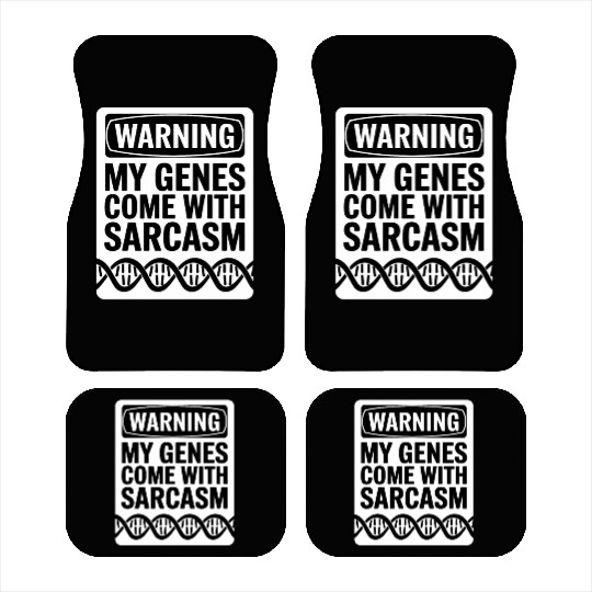 Sarcastic Genealogy DNA Test Genetics Biologist Car Mats
