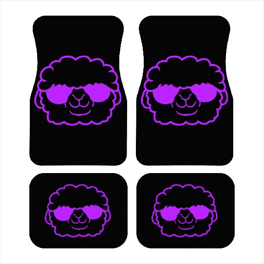 Sheep Sunglasses Cool Party Lamb Cute Head Face Car Mats