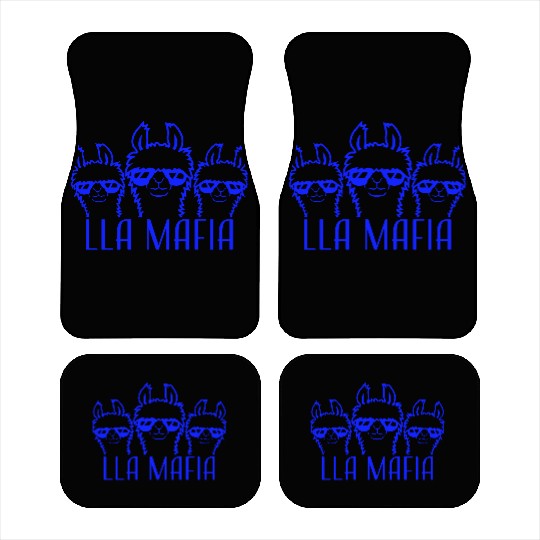 Lla Mafia Lama Saying Sunglasses Team Friends Crew Car Mats