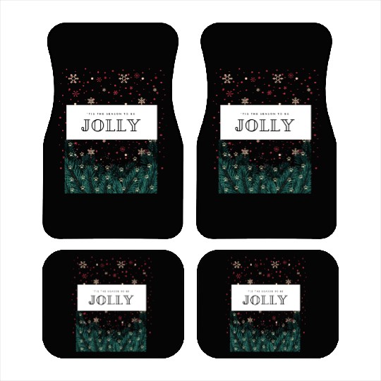 'Tis The Season To Be Jolly Car Mats