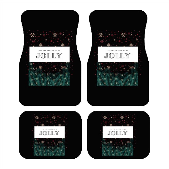 'Tis The Season To Be Jolly Car Mats
