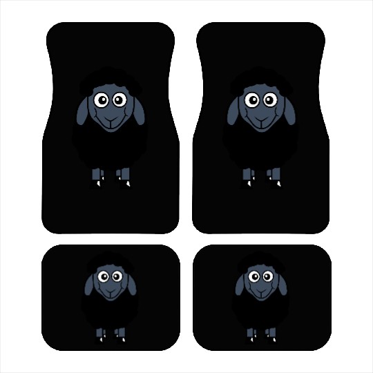 Black Sheep Small Cute Funny Lamb Cool Comic Sweet Car Mats