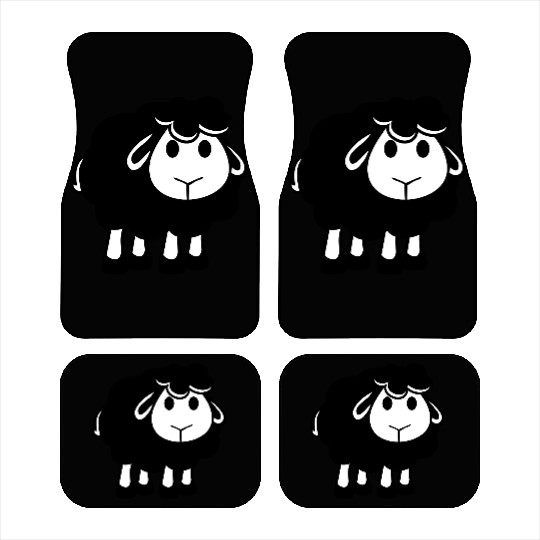 Black Sheep Small Cute Cute Lamb Cool Comic Sweet Car Mats