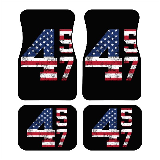 45 47 President Donald Trump Car Mats