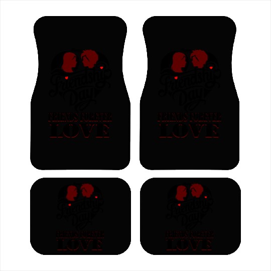 happy friendship day friends forever love Car Mats