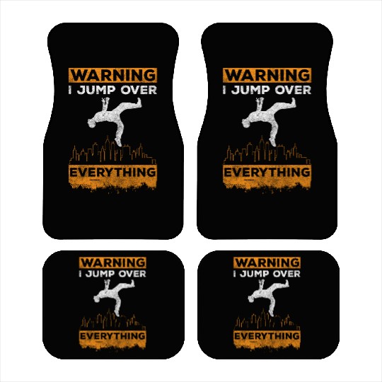 Freerunning Jumping Courageous Fast Car Mats