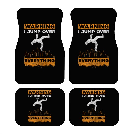 Freerunning Jumping Courageous Fast Car Mats