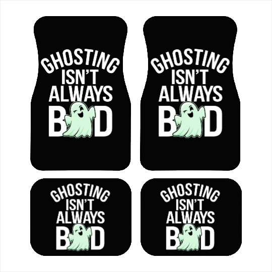 Paranormal Comedy Funny Ghost Humor Lighthearted Car Mats
