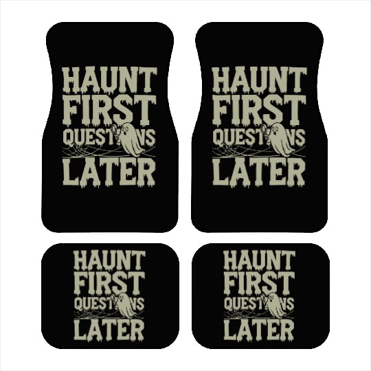 Paranormal Comedy Funny Ghost Humor Lighthearted Car Mats
