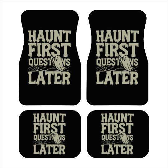 Paranormal Comedy Funny Ghost Humor Lighthearted Car Mats