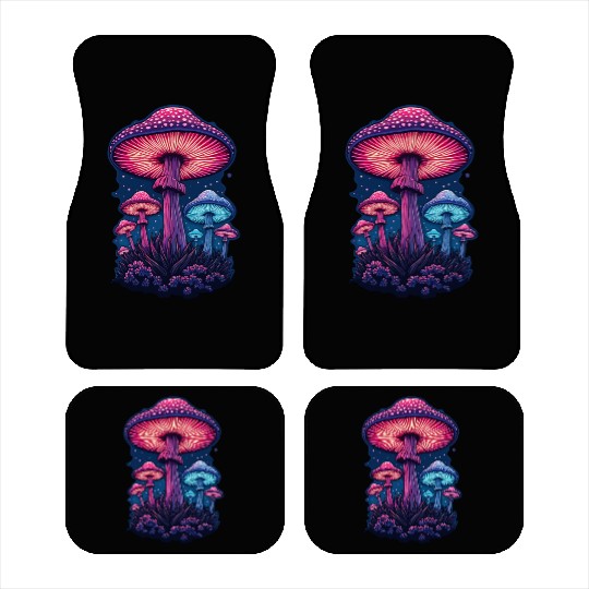 Vivid Mushroom Car Mats