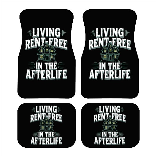 Paranormal Comedy Funny Ghost Humor Lighthearted Car Mats