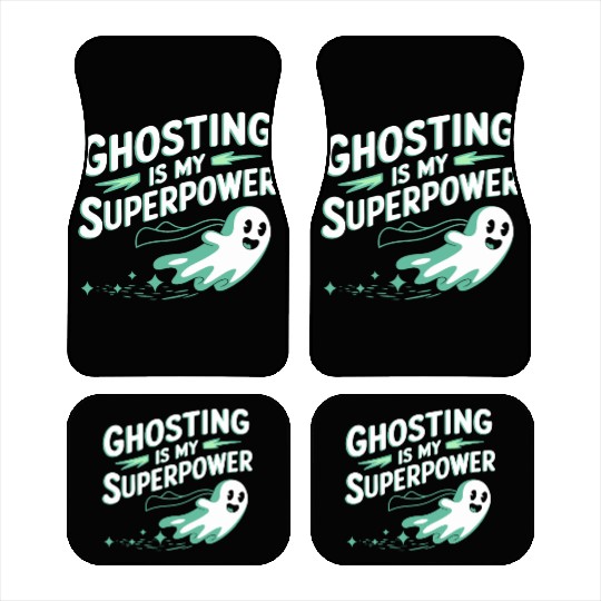 Paranormal Comedy Funny Ghost Humor Lighthearted Car Mats