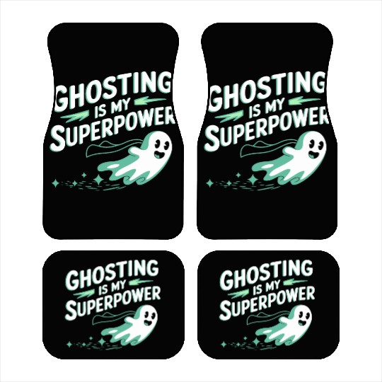 Paranormal Comedy Funny Ghost Humor Lighthearted Car Mats