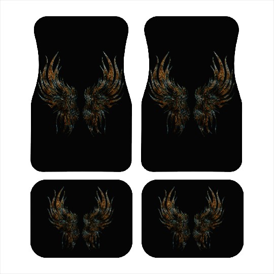 Wings Dragon Anime Drakhuvud Mytiska reptil magi Car Mats