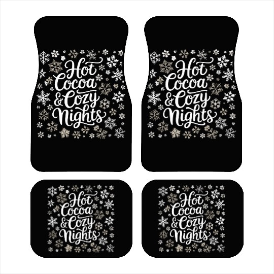 Hot Cocoa & Cozy Nights - Winter Wonderland Car Mats