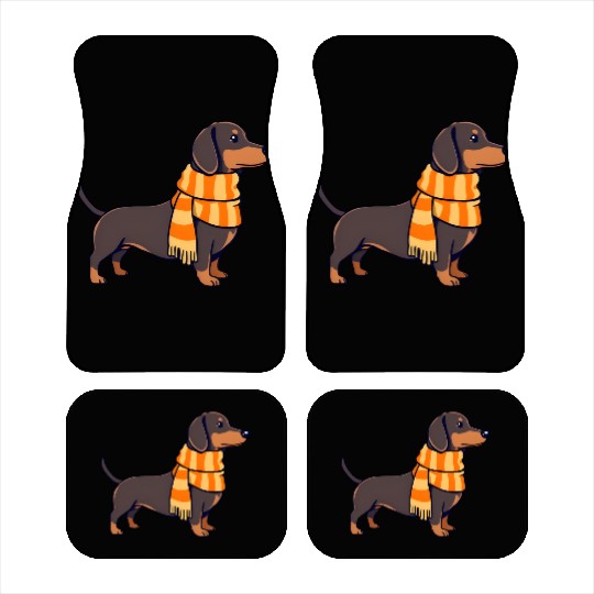Dachshund in Winter Car Mats