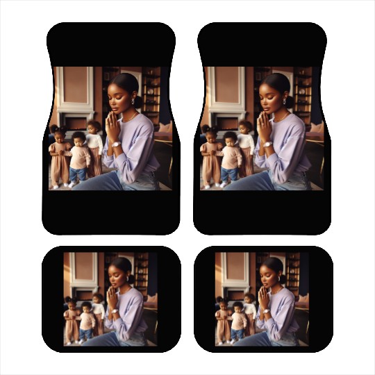 Caramel-skinned African American Woman Car Mats