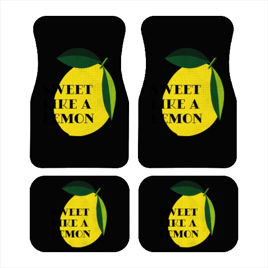 Sweet like a lemon Fruit Citrus Yellow Summer Car Mats