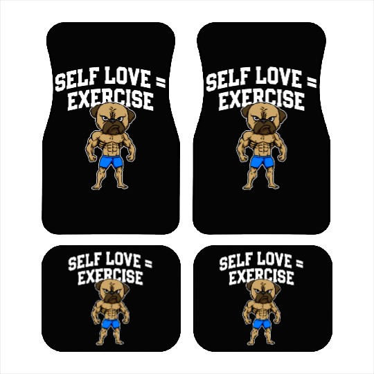 Self Love Exercise Workout Motivational Quote Gym Car Mats