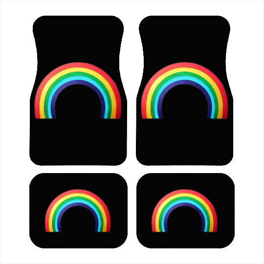 Rainbow Pocket Design | Stylish & Colorful Car Mats
