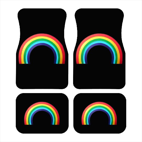 Rainbow Pocket Design | Stylish & Colorful Car Mats