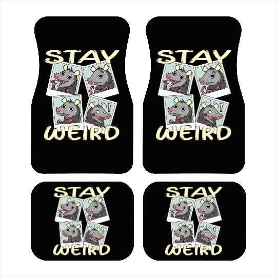 Stay Weird Car Mats
