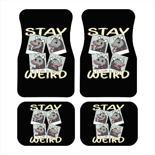 Stay Weird Car Mats