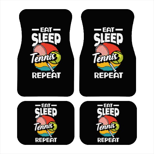 Eat Sleep Tennis Repeat Lifestyle Car Mats