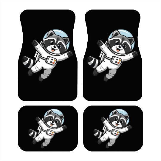 Astro Racoon for Kids Astronaut Car Mats