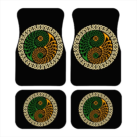 Spiritual Irish Yin & Yang Celtic Knot Car Mats