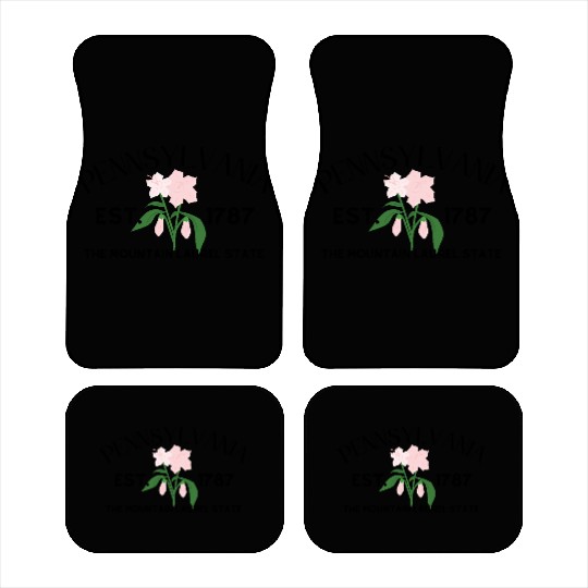Delicate Pink Hibiscus Bouquet Car Mats