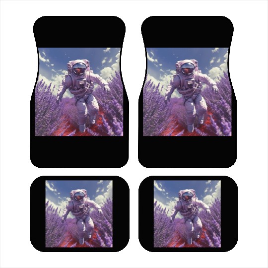 post nuclear lavender farmer Car Mats