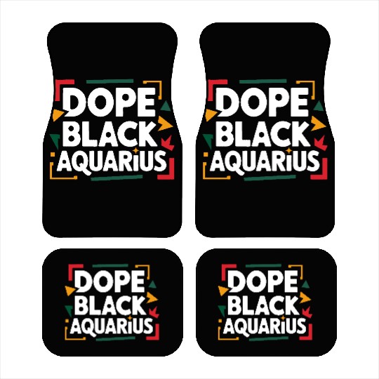 Dope Black Aquarius Car Mats