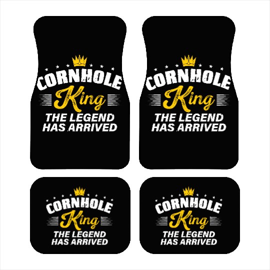 Cornhole King THE LEGEND HAS ARRIVED Cornhole Gift Car Mats